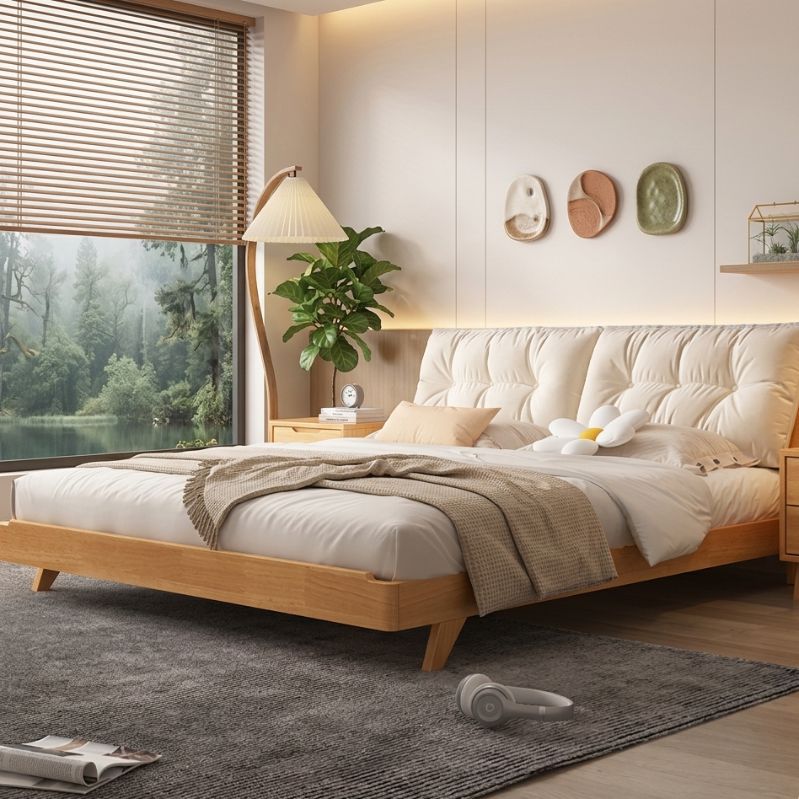 Lumiere Minimalist Wooden Bed Frame