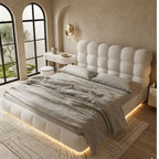 Luxe Glow Curve Lighted Bed Frame