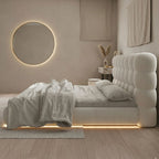 Luxe Glow Curve Lighted Bed Frame