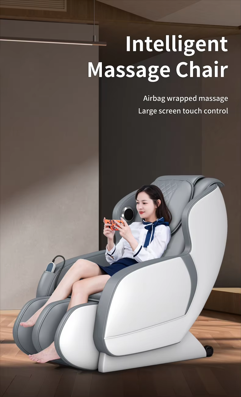 Advanced Full-Body Relaxation 3D Massage Chair with Heat, Airbags & No-Installation Design