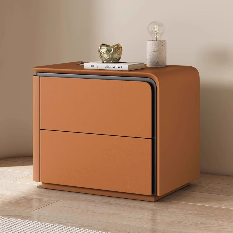 Modern Nordic Bed Side Table With 2 Drawers