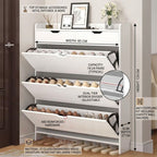 Minimalist Alloy & Ash Entry Shoe Cabinet Design