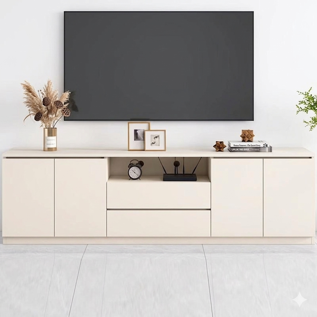 Minimalist Aluma-Glow Luxury TV Cabinet