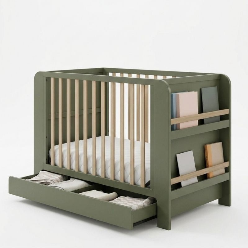 Minimalist Lykkee Cubby Nursery Bedframe