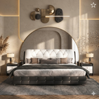 Minimalist Marquis Leather Bed Frame Design