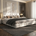 Minimalist Marquis Leather Bed Frame Design