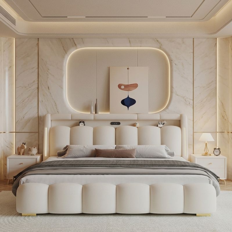 Minimalist Modu-Rest Upholstered Bed Frame