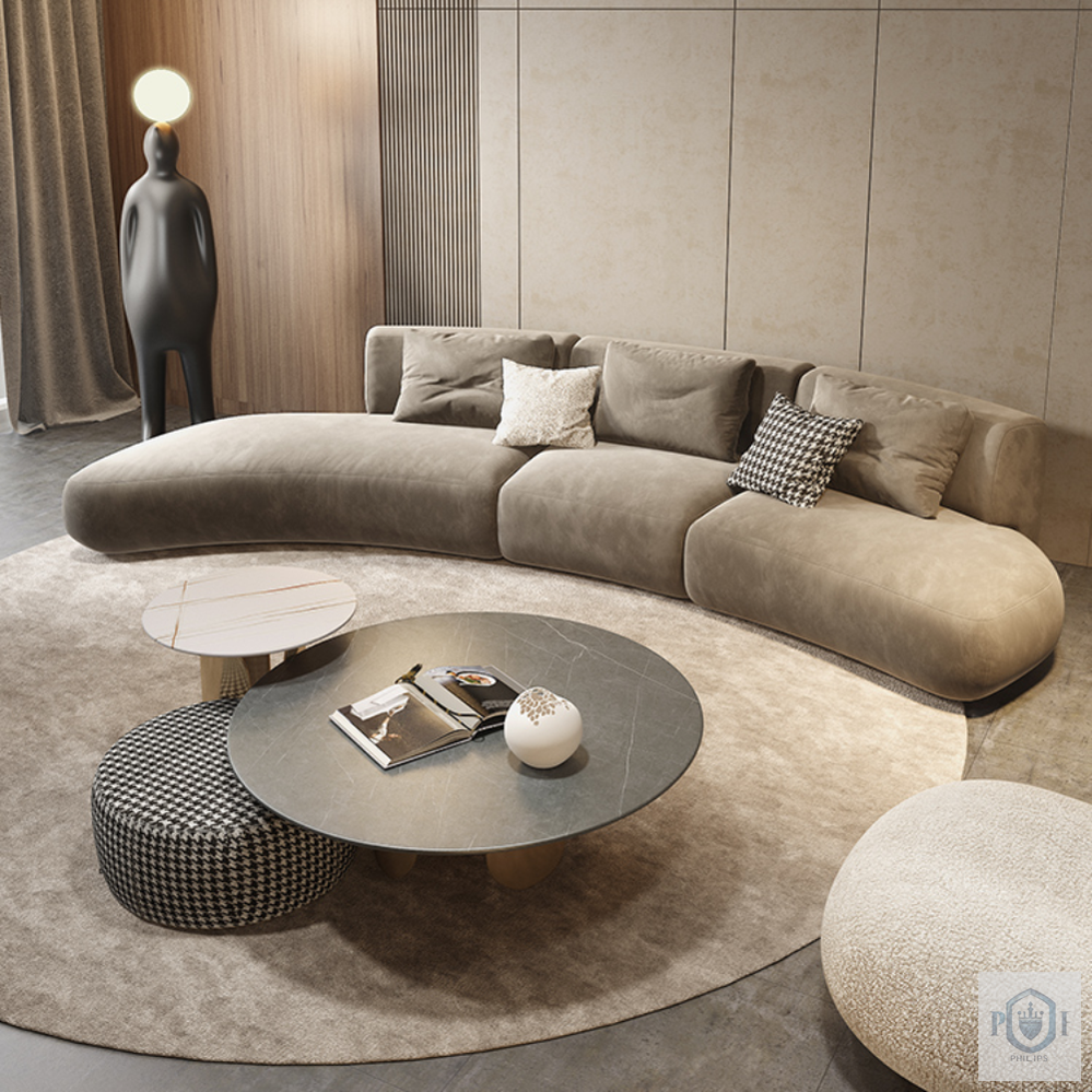 Philips Modern Nordic Luxury Italian Style Sofa