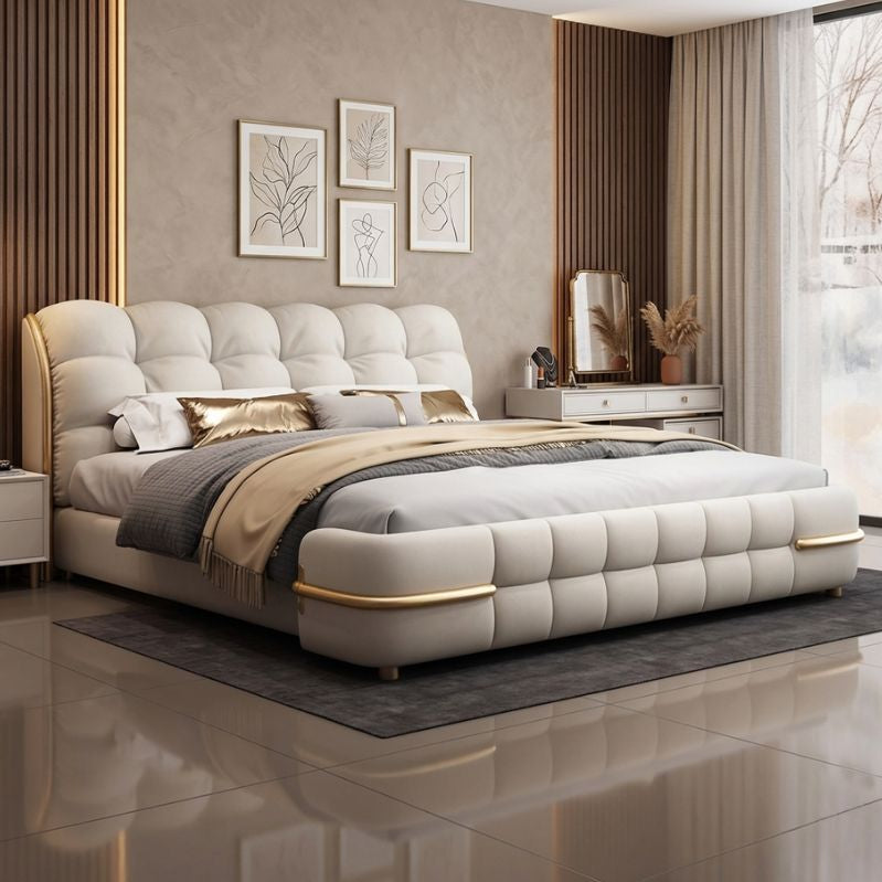 Mod-Cloud Gold Platform Bed Frame