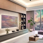 Modern Core Console - Full Customized Pillar Wall TV Panel with Storage Cabinets