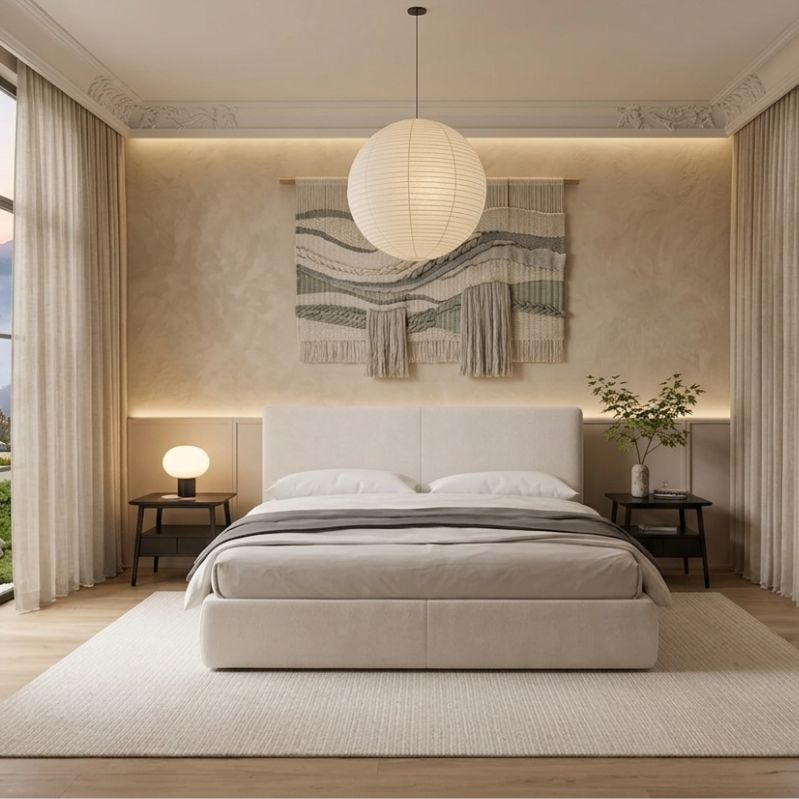 Modern Crestwood Upholstered Bed