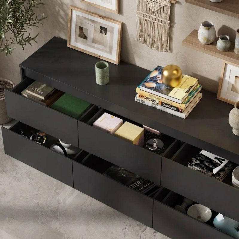 Modern Horizontal Dresser Storage Cabinet
