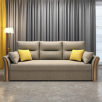 Modern Minimalist Expandable Fabric Upholstered Leisure Sofa Bed Armchair Office Living Room Bedroom Sofa Bed