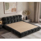 Modern Pebble-Tuft Bed Frame