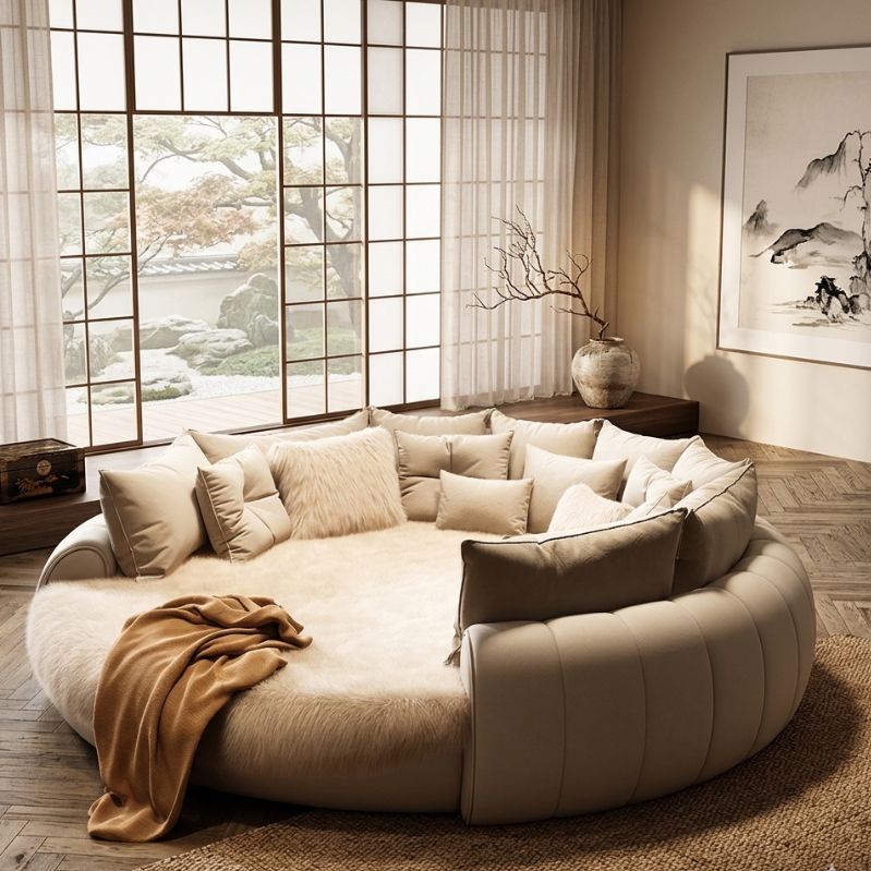 Modern Radius Circa Round Bed Frame