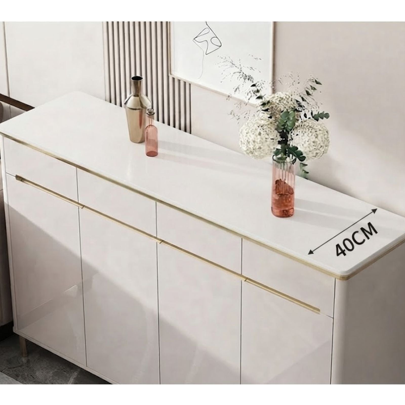 Modern Shoe Cabinet Closed Rack Living Room Shoes Storage System