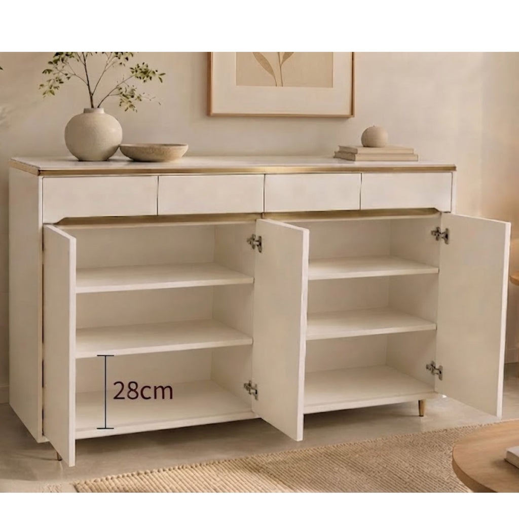 Modern Shoe Cabinet Closed Rack Living Room Shoes Storage System