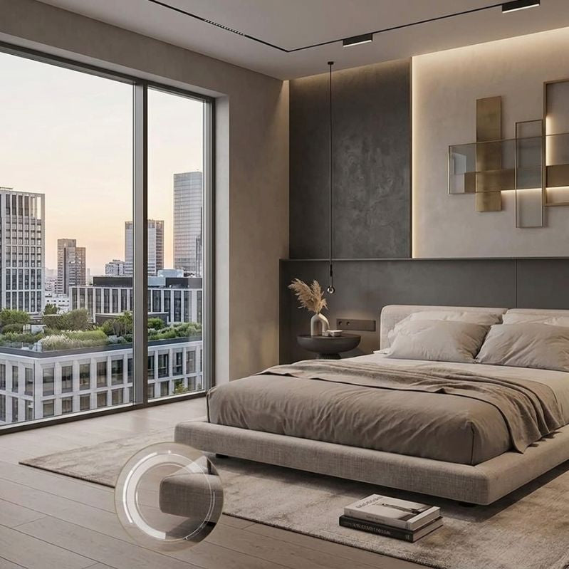Modern Strata Puffy Bed Frame