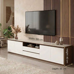 Modern Stratum Credenza TV Cabinet - Linear Walnut Unit