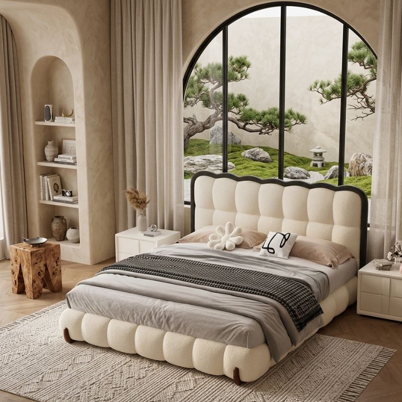 Modish Upholstered Platform Bed
