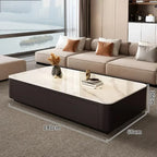 Experience ultimate luxury with our Nordic Marble Effect Unique Coffee Tables. These premium tables feature a striking marble effect, elevating any room with a touch of elegance. Enjoy the unique and glamorous design, perfect for adding a touch of sophistication to your home decor.

Specification:

Material: Wooden, finishing Sleek Marble
Size: L140cm*W60cm*H36cm*Marble 6mm
Type: Living Room furniture
Specific use:  Coffee table