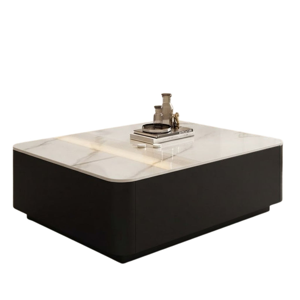 Nordic Marble Effect Luxury Unique Coffee Tables Glam Premium