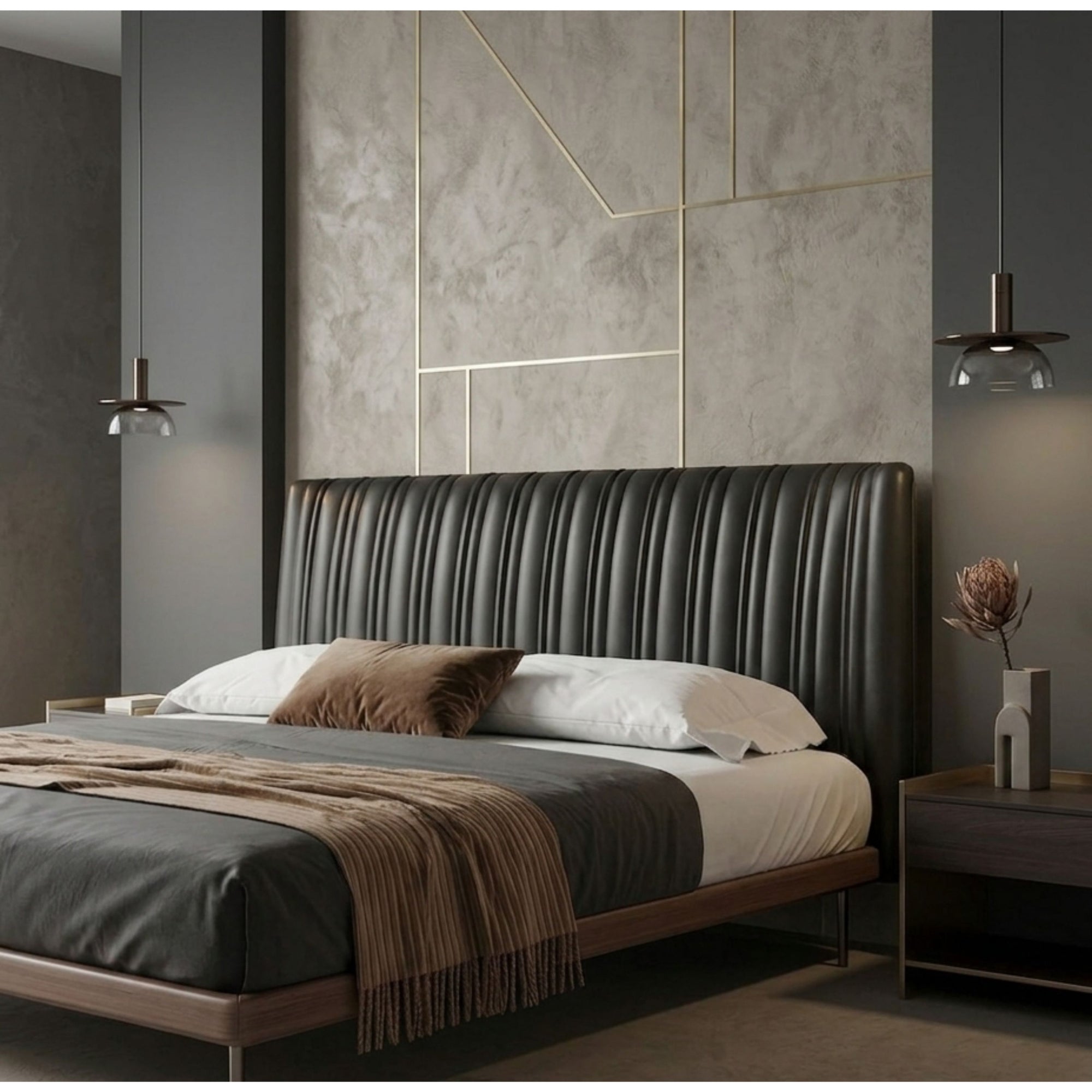Nordic Style Stria Bed Frame