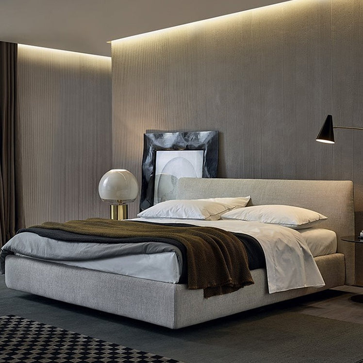 "Philips Modern Home Modern Upholstered Minimalist Storage Soft Bed, Comfortable and Minimalist Design bed"