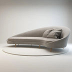 Philips Modern Luxury Style Sofa With Gold Metal Legs Made With Soft Velvet Material