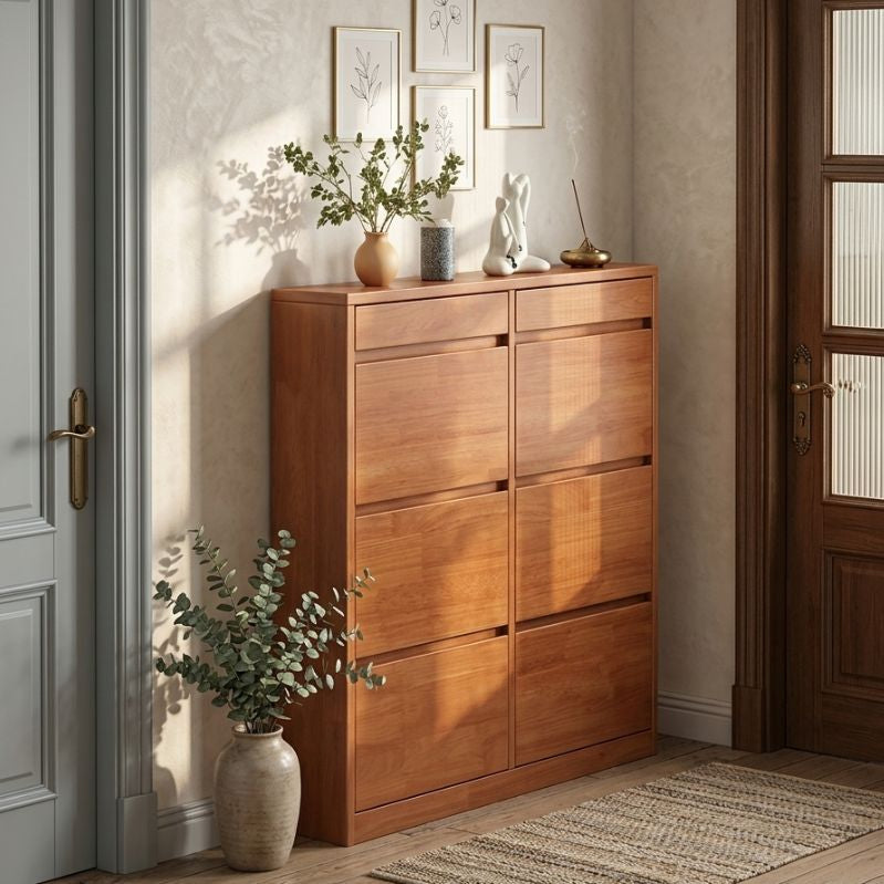 Riva Solid Wood Ultra-Thin Flip Shoe Cabinet