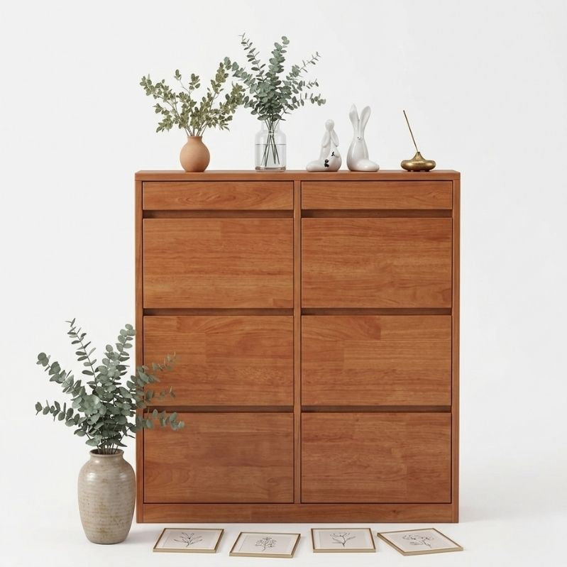 Riva Solid Wood Ultra-Thin Flip Shoe Cabinet