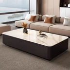 Nordic Marble Effect Luxury Unique Coffee Tables Glam Premium