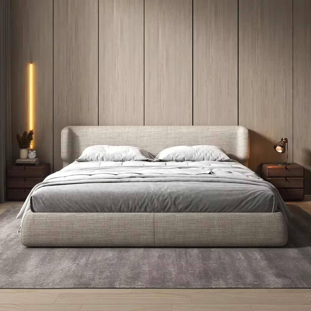 Upholstered Bed Frames Minimalist Fancy Double French Bed frame