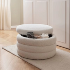 Italian Style Multifunctional Stools with Simple Storage