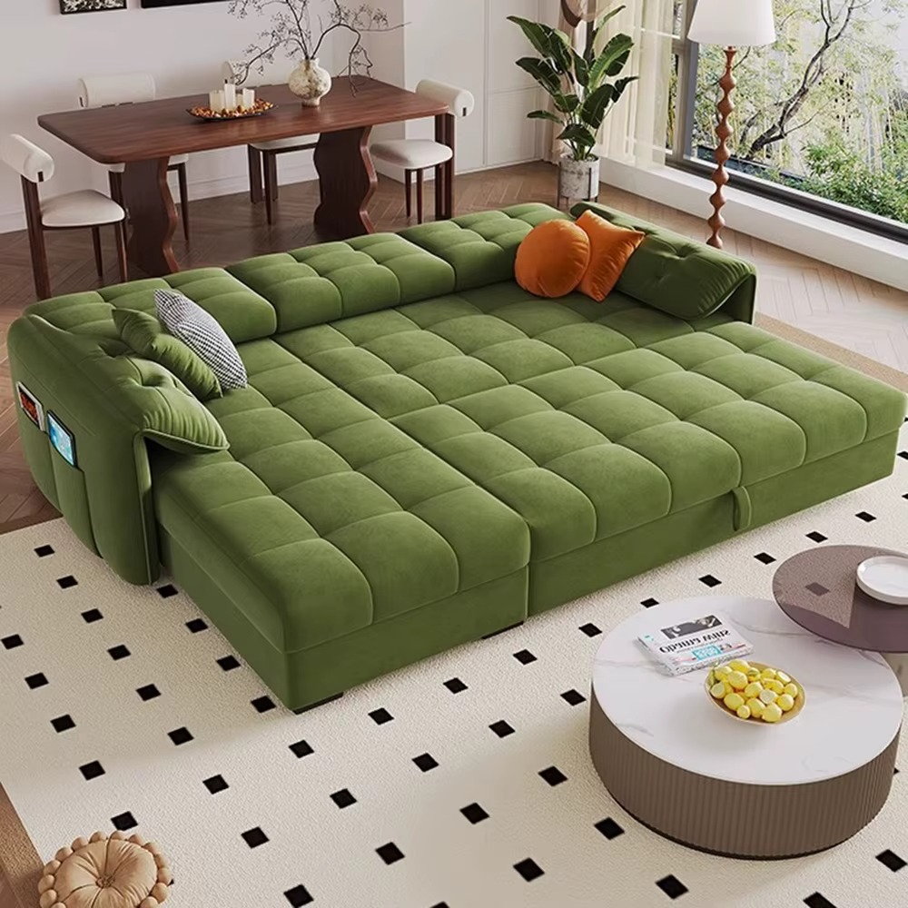 Folding Relax Sofas Bed Bedroom Multifunctional Modular Individual Sofa Convertible Pull Out