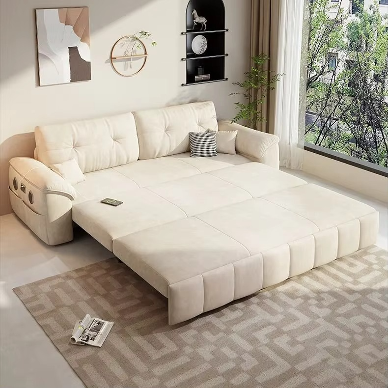Popular Design Modern Sofa Bed Luxury Pull Out Sofa Come Bed Home Simple Couch Living Room Sofa Bed with Storage