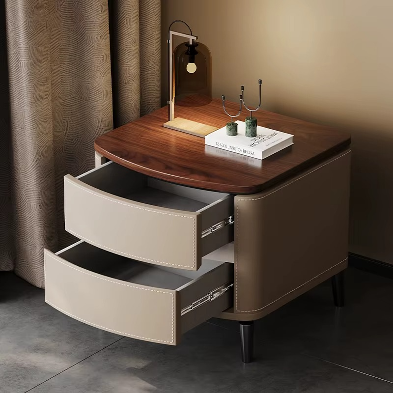 Design Modern Luxury Night Table European Style Unique Minimalist Nightstand Trendy Storage