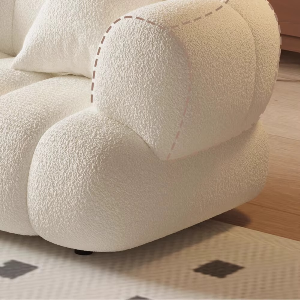 Plush Luxury Living Room Sofa Europe Family Minimalist Relaxing Sofa