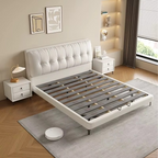 Modern Leather Bedroom Loft Kids' Bed Frame Up-holstered Beds