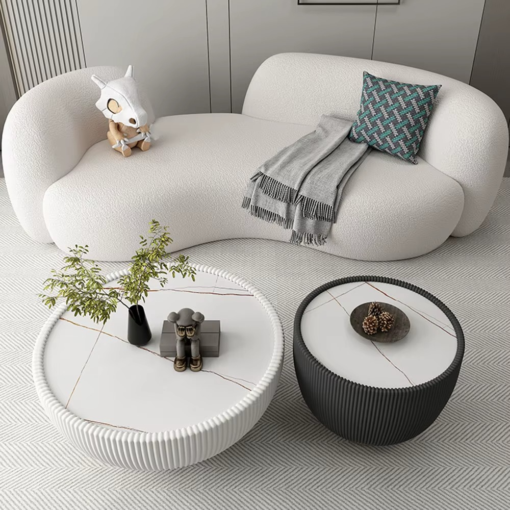 Pillow Armrest Living Room Sofas Lazy Luxury Curved Sofas Lounge Modern Italian