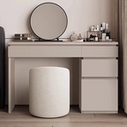 Wooden Vanity Table, Corner Design Dressing Table Set.