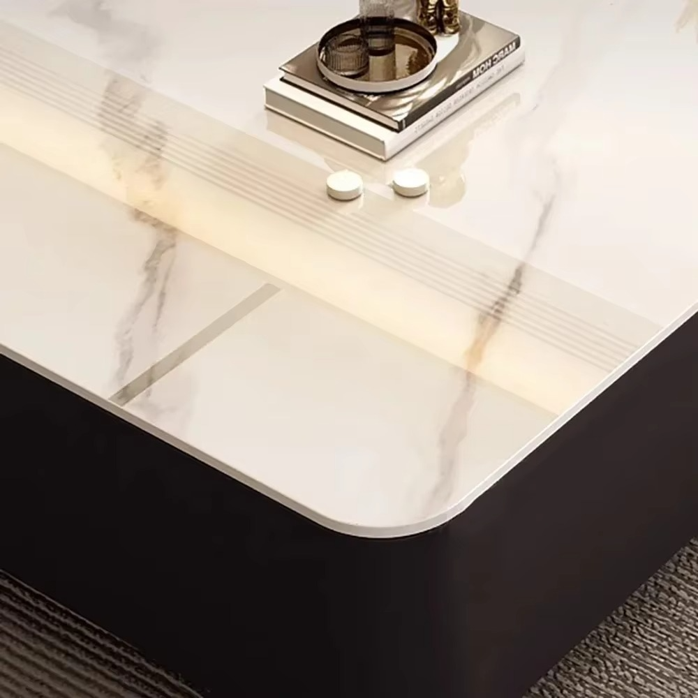 Nordic Marble Effect Luxury Unique Coffee Tables Glam Premium