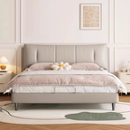 Upholstered Fancy Bed European Luxury Two Persons Sleeping Bed