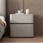 Minimalist Modern Bedside Table Italian Style Glam Elegant Night Table Aesthetic
