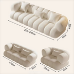 Plush Luxury Living Room Sofa Europe Family Minimalist Relaxing Sofa