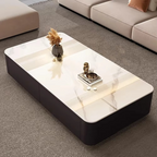 Nordic Marble Effect Luxury Unique Coffee Tables Glam Premium