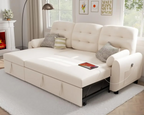 Sectional Sofa Couch Sleeper Sofa Bed with Reversible Storage Chaise Pull Out Couch