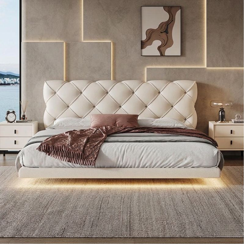 Serene Floating Platform Bed Frame