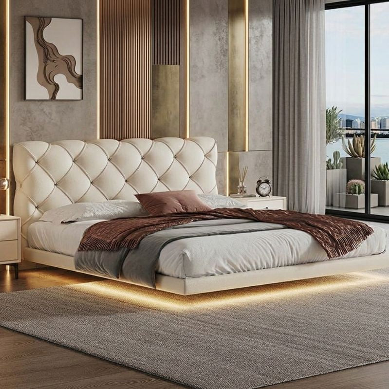 Serene Floating Platform Bed Frame