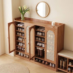 Serene Shoe Shelf Storage Organizer - Warm Entryway Shoe Closet